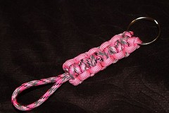New Paracord Keychain – pink camo, pink #P2