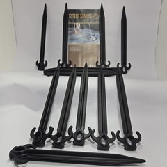 Holiday Joy 12 All Purpose Commercial Grade Tent Stakes New