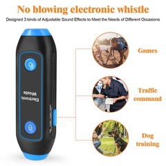 Electronic Whistle 120dB150dB Blow Out Free with 3 Tones and 3 Volume Levels…