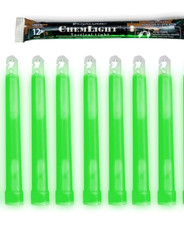 Lot of 7 Green Cyalume TACTICAL Emergency Survival Prepper Disaster EXP 02/2027