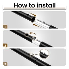 ONETIGRIS Upgraded Tent Poles – Set of 2 Adjustable Telescoping Tarp Poles,…