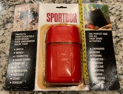 Dry Box By Formidable Red New Sealed Vintage Airtight & Waterproof Belt Clip On