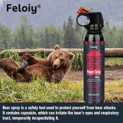 2 Pack Feloiy 11 Ounce Bear Spray Deterrent Max Strength 30 ft New
