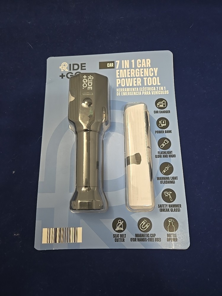 CAR 7 IN 1 EMERGENCY POWER TOOL RIDE + GO BRAND NEW