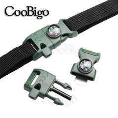 5 Pack Parachute Clips 5/8″ Whistle Compass Clasp for 5pcs 5/8 Inch Buckles