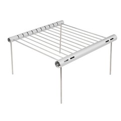 Lightweight Stainless Steel Camping Grill Compact Size Great for Outdoor Meals