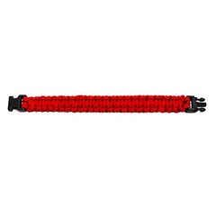 Explorer 9.5″ Survival Paracord Bracelet Red Nylon Plastic Release Buckle Campin
