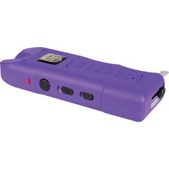 MultiGuard 80 MV Purple Stun Gun 120db Alarm LED Flashlight Built In Charger