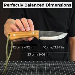 Hiking Kit Bushcraft Knife Set with Forged Knife Ferro Rod Paracord Camping Gear
