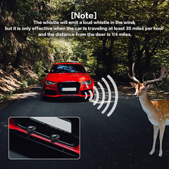 4X Deer Whistles Wildlife Warning Device Animal Sonic Alert Car Safety Accessory