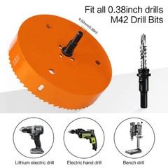 1pc 15-200mm M42 HSS Steel Drilling Hole Saw Drill Bit Bi-Metal for Aluminum Iro
