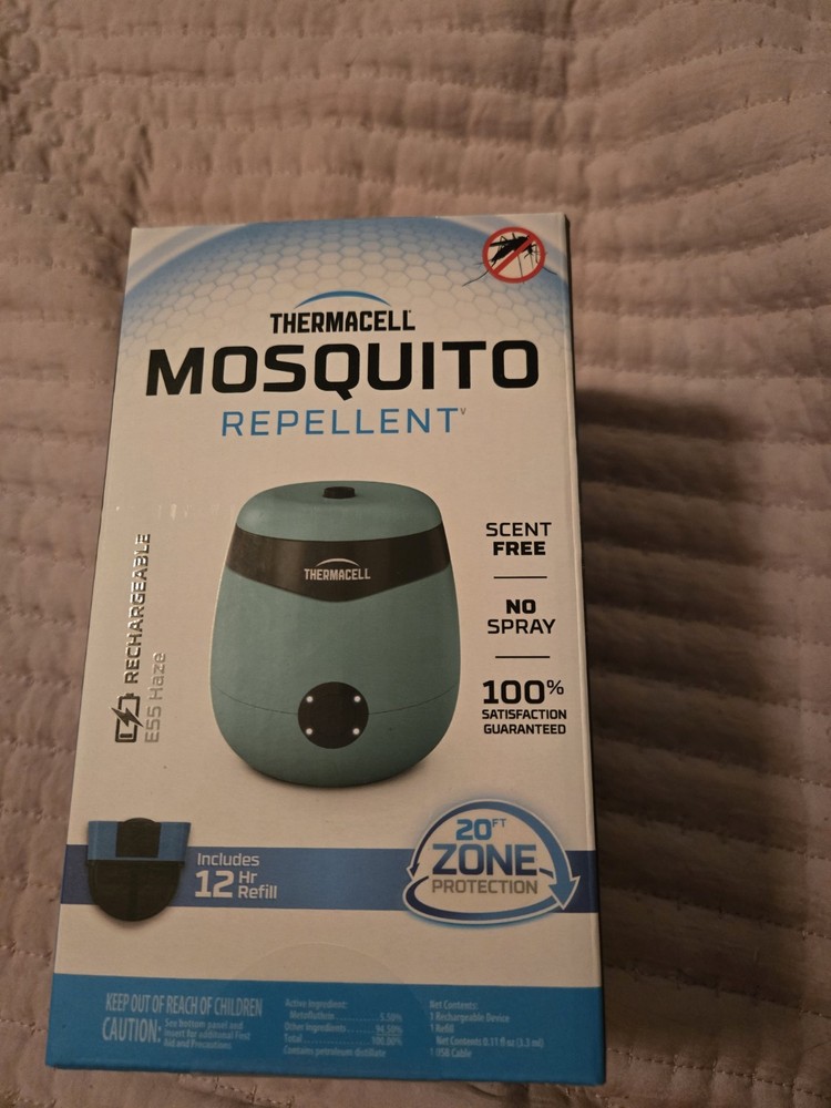 Thermacell Mosquito Repellent E-Series Rechargeable w/ 12 Hour Refill Haze
