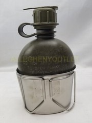 NEW STAINLESS CANTEEN CUP VGC US Military 1 QT PLASTIC CANTEEN w NBC Cap + COVER