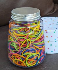200 Pcs 1inch (2.5cm) Assorted blue, green, yellow, purple; red, oragne, pink