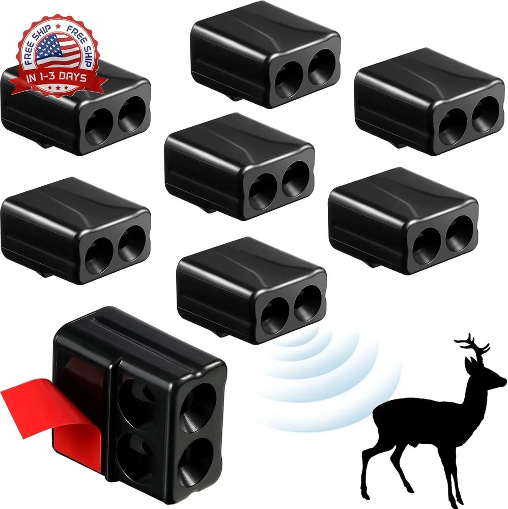 8 Pieces Deer Whistles for Vehicles, Car, Deer Horn Avoids Collisions Ve