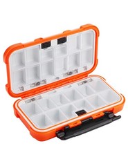 Hlotmeky Small Kayak Mini Tackle Box 6.6 x 3.7 x 1.8 inches, Orange