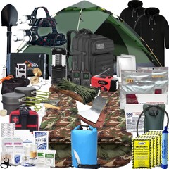 2 Person 5 Day Survival Bag with Survival Tools and Camping Equipment
