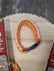 Paracord 550 Bracelets SET Of 3!!2-Tone Orange & Yellow King Cord Survival 8″