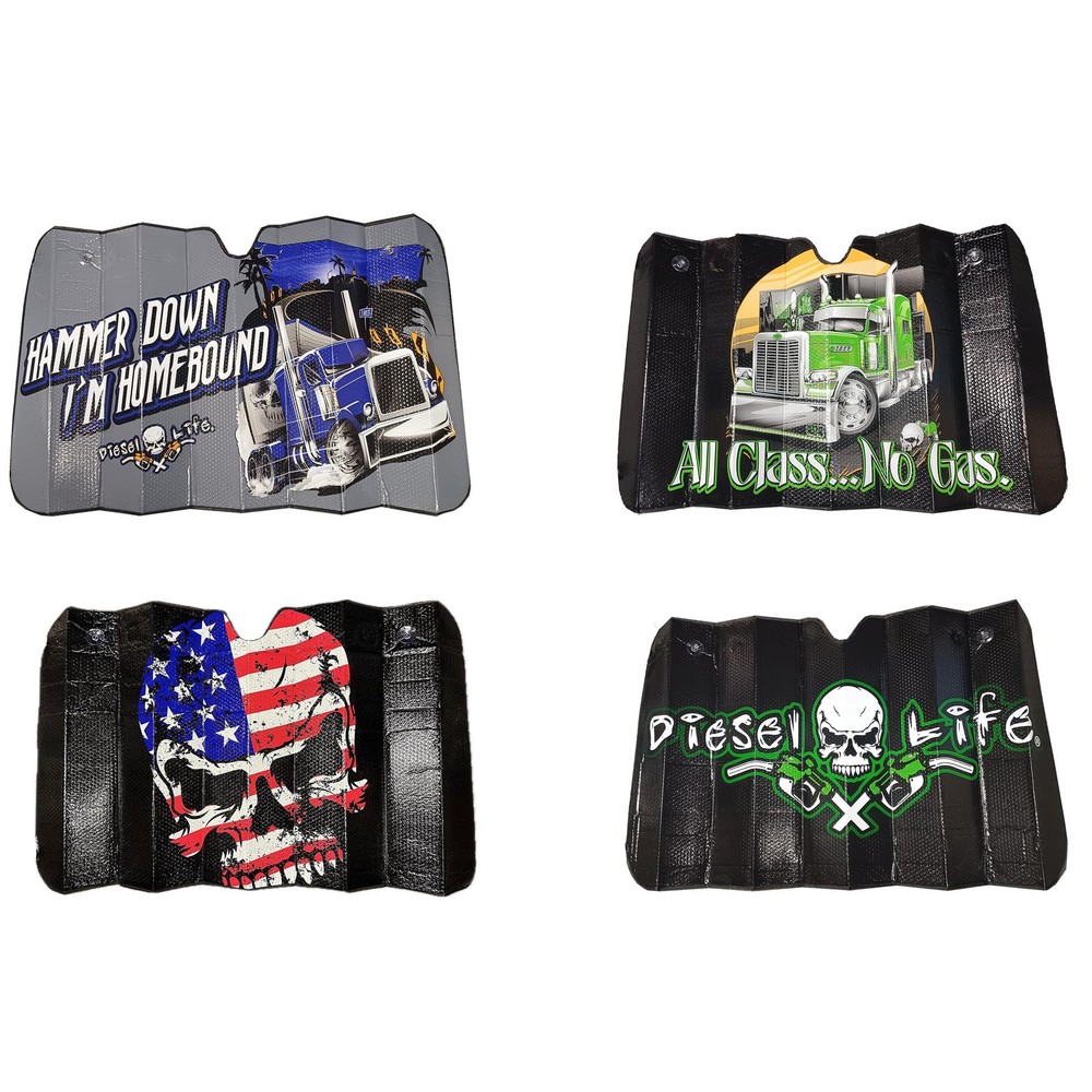 Diesel Life License T10372DL Diesel Life Auto-truck Sunshade
