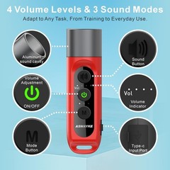 Electronic Whistle Highest Maximum Sound 125db Battery 1000mAh Blue for Coach…