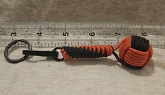 275 Paracord Dice Core Decorative Monkey’s Fist 4-1/2 Inches Long, Key Fob/Chain