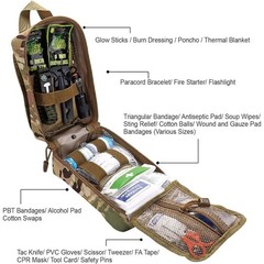 250 PCS First Aid Survival Kit Emergency Gear Outdoor Adventure Essential Tools