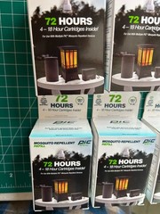 6-PACK LOT 4/PC 72 HOURS PIC MOSQUITO REPELLENT REFILL 4-18 Hour Cartridge