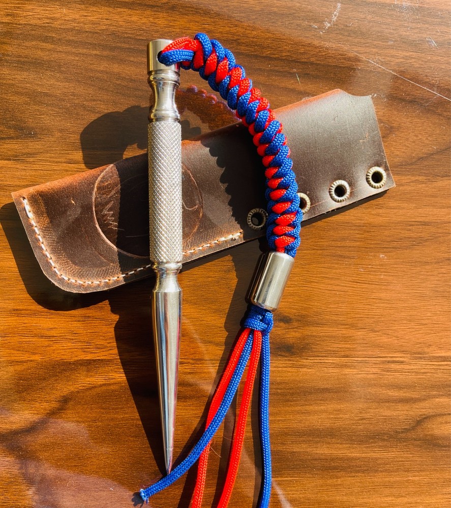 Marlin Spike 7″ Premium Stainless Steel tool with Knurled handle Paracord Tool