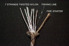 Breakaway Fire Starter Necklace With Camo Fish & Fire 550 Paracord Survival Cord