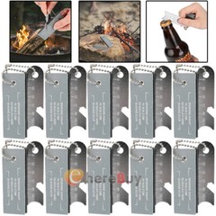 1-10X Magnesium Block Fire Starter Ferro Rod Striker Survival Emergency Camping