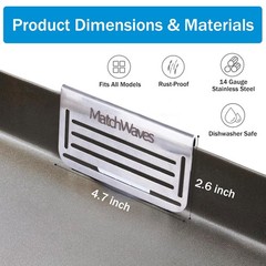Blackstone Grease Gate for Blackstone Griddle Guard, Food Blocker Mesh Screen