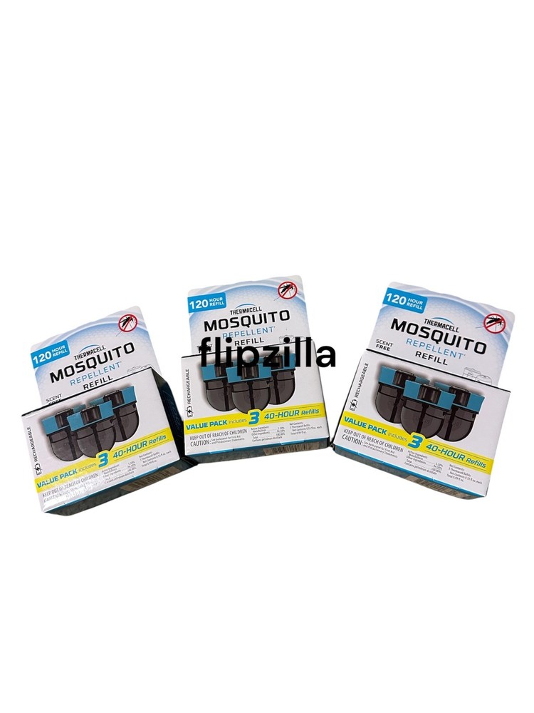 3x Lot Thermacell 120hr Rechargeable Mosquito Repeller Refills 3 3 Pack