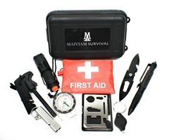 Survival Kit with case and first aid kit