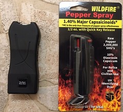 HOTTEST PEPPER SPRAY ON THE MARKET+ Rechargeable LED POWER Stun Gun COLLEGE SAFE