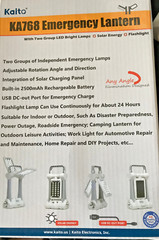 Kaito KA768 Emergency Lantern & Flashlight – SOLAR POWERED!