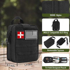 170 PCS Survival Kits, Survival First Aid Kit with Essential Survival Gear Emerg
