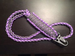 ONE (1) Paracord Lanyard FOB 550 Cord USA Custom Colors! TJPARACORD + HK HOOK