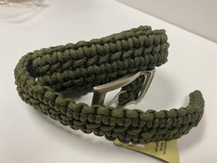 NEW Stone River Gear 500 Lb. Survival Paracord Belt Green X-Large Waist 44″-48″