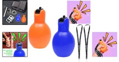 Durable 2-Pack Hand Squeeze Whistles with Lanyards – Unisex for All Ages