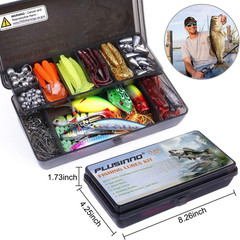 PLUSINNO 189 pcs Fishing Accessories Kit, 189pcs Kit