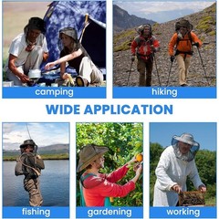 Mosquito Head Net Lightweight Insect Protection Camping Hiking Fishing New