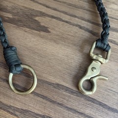 Corrections Officer Deputy Tactical Green Paracord Key Lanyard Brass