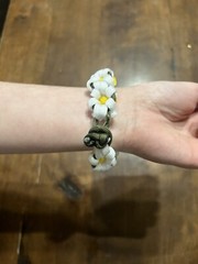 Handmade Daisy Bracelet Paracord 9” Long