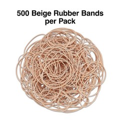 Staples Rubber Bands, Size #16, 1/4 lb. Bag – Extra‑Small Economy Bands beige