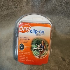 OFF Clip On Mosquito Repellent Fan and 1 Refill – Up to 12 Hour Protection – New
