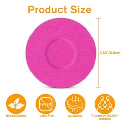 SafStk 40Pack Libre 3 Plus Sensor Covers Waterproof Multi Colors Breathable &