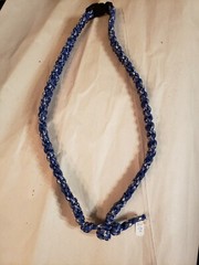 NEW- Neck Lanyard w/break-away clip-Handmade- Paracord 550- White/ Blue/Gray-29″