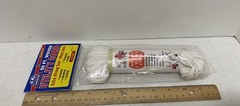 Safesport 50-ft Woven White Nylon Utility Cord, Outdoor Camping Survival, New