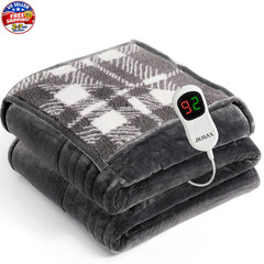 Heated Electric Blanket Full Size – 72″x84″ Flannel Heating Blanket with 10 Heat