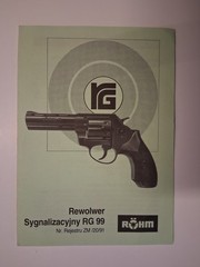 Instrukcja użytkowania instruction manual (Polish) for Röhm RG 99 cal. .380 K.